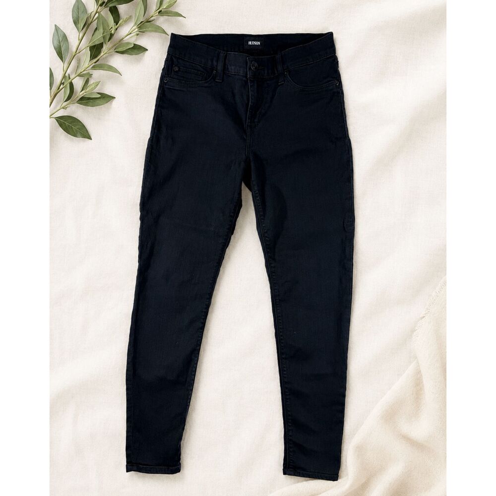 HUDSON Krista Super Skinny Jeans Women’s Size 27 Black Stretch Ankle Denim